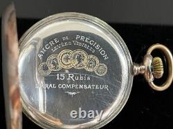 Antique Silver Tavannes Pocket Watch c. 1900 / montre gousset