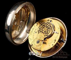Antique Silver Verge-Fusee Automaton Pocket Watch. Joseph White. London, 1886