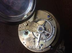 Antique Silver Victorian Fusee Pocket Watch. Plus 1