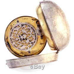 Antique Single Hand Targe Oignon Pocket Watch Ca1690