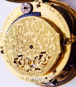 Antique Single Hand Verge Fusee Oignon French Pocket Watch Mock Pendulum c1680