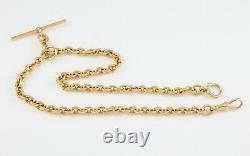 Antique Solid 18Ct Gold Double Albert Watch Chain / Necklace 61grams