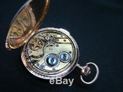 Antique Solid 18K Gold Full Hunter Minute Repeater Pocket Watch Ca1910