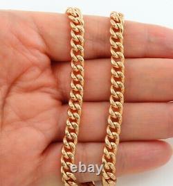 Antique Solid 9Ct Rose Gold Double Albert Watch Chain 15 1/2'