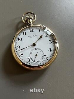 Antique Solid Gold JW Benson Pocket Watch
