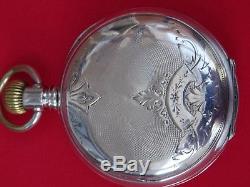 Antique Solid Silver BILLODES ZENITH Full Hunter Pocket Watch Circa 1900 RARE
