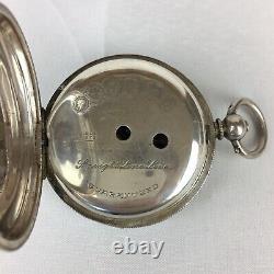 Antique Solid Silver Cased H Samuel Pocket Watch A/F 4cm Face Diameter