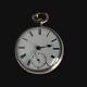 Antique Solid Silver Fusee Pocket Watch For Spares / Repairs