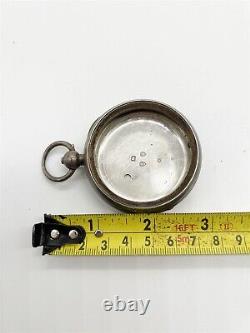 Antique Solid Silver Gents Old Pocket Watch Case Encasment 73g