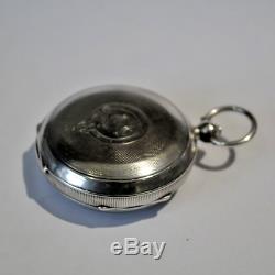Antique Solid Silver J G Graves Express English Lever Pocket Watch 1904