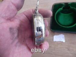 Antique Solid Silver Outer Cased Pocket Barometer