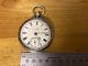 Antique Solid Silver Pocket Watch Jg Graves, The Express Movement