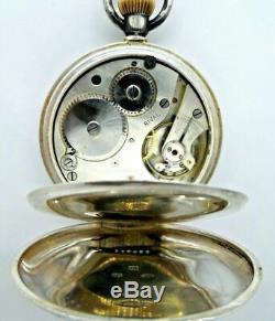 Antique Solid Silver Pocket Watch Rival/ Berry & Co Westminster Lever 1927 Mint