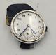 Antique Solid Silver White Dial Manual Wind Trenct Man's Watch /g083