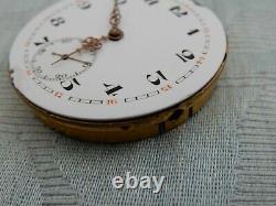 Antique Stem wind Chronometer Deck Watch S&Co style pocket watch movement