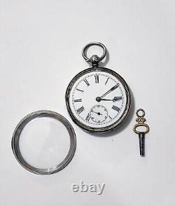 Antique Sterling Silver Pocket Watch. Imported in 1910. Working & Keeping Time