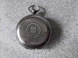 Antique Sterling Silver Pocket Watch -j. G Graves Express English Lever- Untested