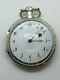 Antique Sterling Silver Verge Fusee Pocket Watch Cleaned, Oiled, And Working