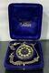 Antique Swiss 935 Silver Engraved Pocket Watch With Silver Chain In Original Box