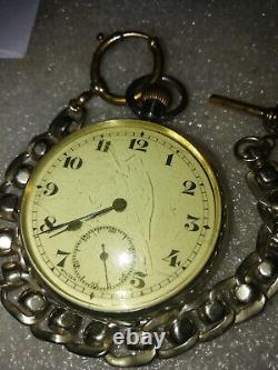Antique Swiss ALBION 16j Solid Silver Pocket Watch in EXCL FULL WORK CONDITION