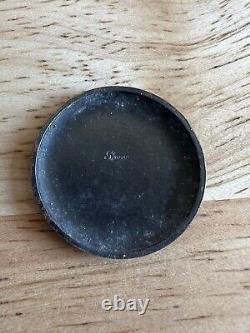 Antique Swiss Gun Metal Button Hole / Lapel Watch (Working) c1910