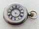 Antique Swiss Made Half Hunter 935 Solid Silver Pocket Watch Spares/repair 141