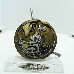 Antique Swiss Made Pre-Manufacture Minute Repeater Pocket Watch Movement #