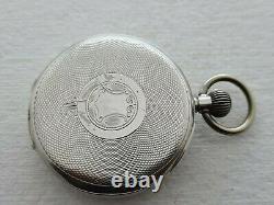 Antique Swiss Made Solid Silver Pocket Watch SPARES/REPAIR 21