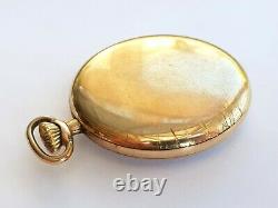 Antique-Swiss Made-Tavennes Watch Co-Cyma-Gold Filled Pocket Watch-c1912