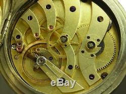 Antique Swiss Sandoz & Fils Locle 17 jewels Key wind Detent pocket chronometer