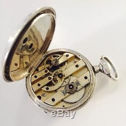 Antique Swiss Solid Silver Pocket Watch Savoye Freres & Cie