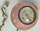 Antique Swiss Victoria Ladies Silver&guilloche Enamel Fob Ball Watch. Rare