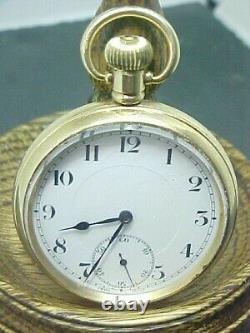 Antique Swiss high grade Gold Filled 17 jewel Victorian pocket watch