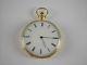 Antique Swiss Made Repeater Key Wind Cylinder Pocket Watch. 18k Gold, 48.5mm