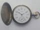 Antique Tiffany & Co. New York Sterling Silver Full Hunter Wind-up Pocket Watch