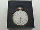 Antique Thomas Russell And Son Gold Plated Pocket Watch Gift Box Vgc Rare