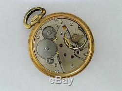 Antique Train Case Waltham Swiss Pocket Watch 16S 17j