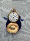 Antique Troy E Nicole Johannesburg Non-magnetic Pocket Watch 10k Gold Plated