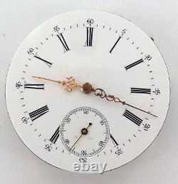 Antique Unbranded High Grade 16s Pocket Watch Movement & Dial