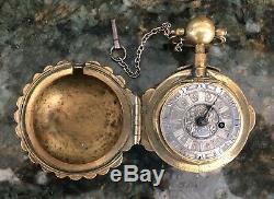 Antique Verge Fusee Pocket Watch (C. 1730's, France M. Girard), Working Condition