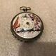 Antique Verge Fusee Pocket Watch With Hand Painted Face