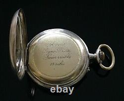 Antique Victoria, Cortebert Solid Silver Pocket Watch c. 1900 / montre gousset