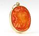 Antique Victorian 9ct Gold Double Sided Carnelian Intaglio Fob / Pendant Seal