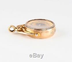 Antique Victorian 9Ct Gold Double Sided Compass Fob / Pendant c 1901