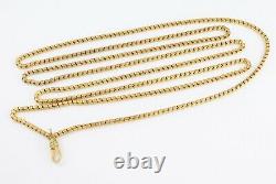 Antique Victorian 9Ct Gold Patterned Box Link Watch Guard Chain / Necklace