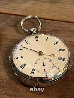 Antique Victorian Jack The Ripper Era 1888 London Pocket Watch Fully Working