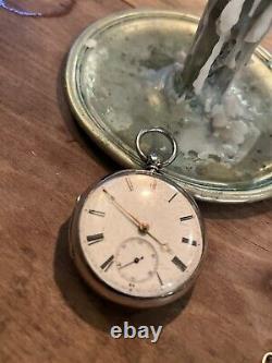Antique Victorian Jack The Ripper Era 1888 London Pocket Watch Fully Working