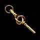 Antique Victorian Lover's Knot Pocket Watch Key Pendant 9ct Gold