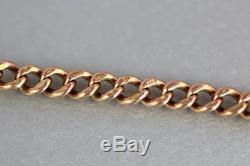 Antique Victorian Solid 9Ct Rose Gold Graduated Albert Watch Chain 32.2g