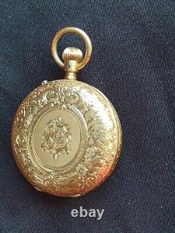 Antique Victorian Thomas Russell &co 18ct pocket watch